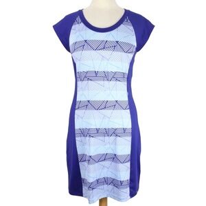 Title Nine Gidget Dress size Small Geometric‎ Sport Stretch Cap Sleeve